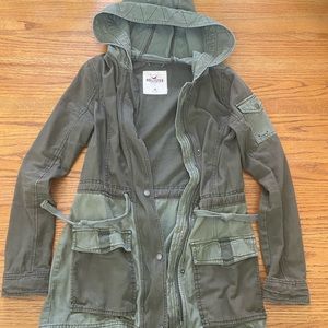 Hollister Green cargo jacket NWOT